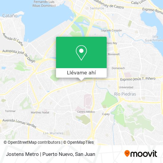 Mapa de Jostens Metro | Puerto Nuevo