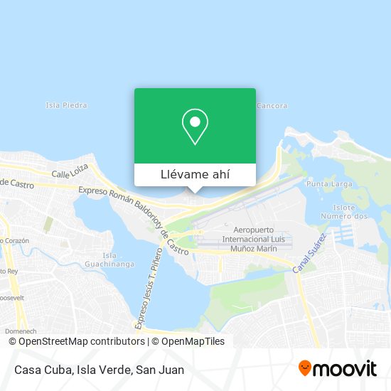 Mapa de Casa Cuba, Isla Verde