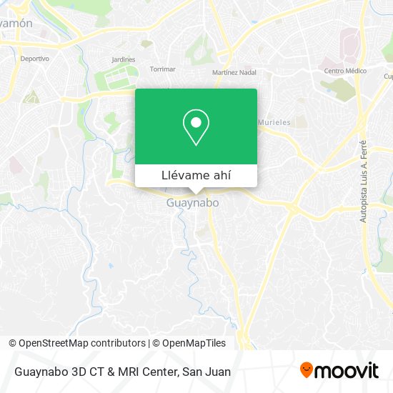 Mapa de Guaynabo 3D CT & MRI Center