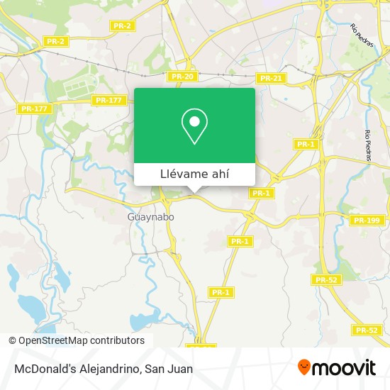 Mapa de McDonald's Alejandrino