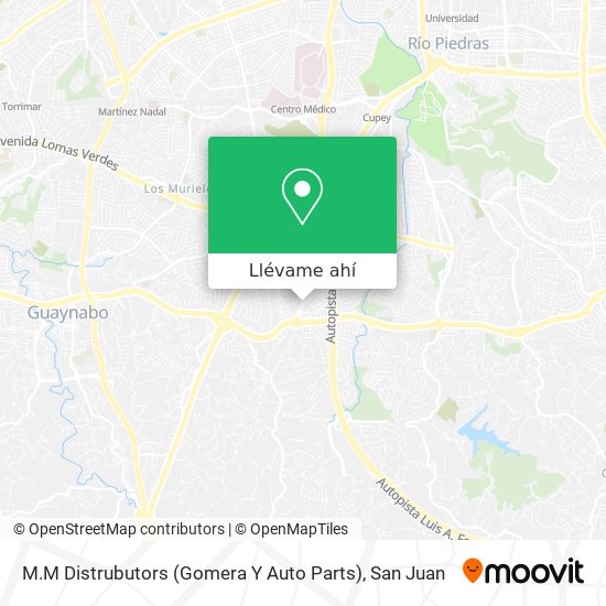 Mapa de M.M Distrubutors (Gomera Y Auto Parts)