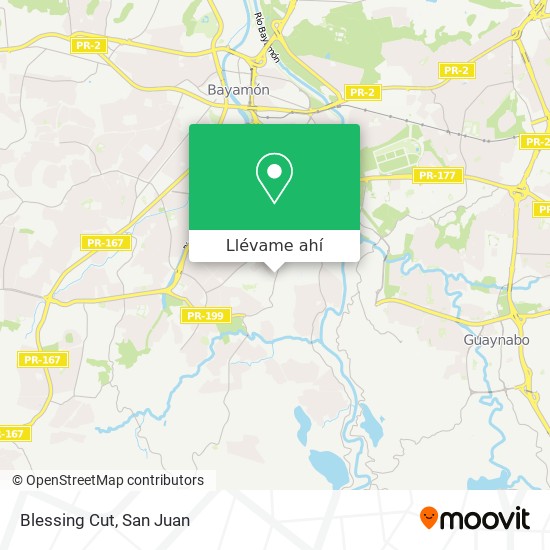 Mapa de Blessing Cut