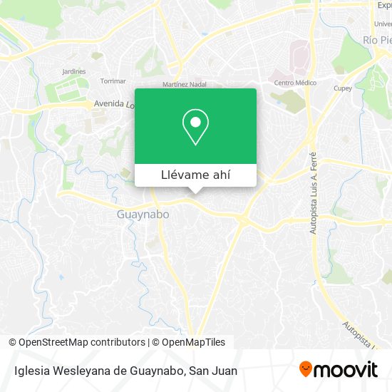 Mapa de Iglesia Wesleyana de Guaynabo