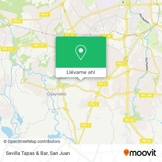 Mapa de Sevilla Tapas & Bar
