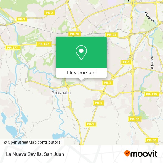 Mapa de La Nueva Sevilla