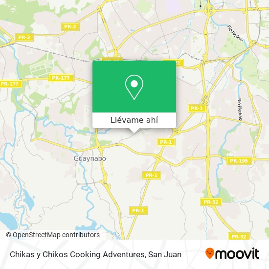Mapa de Chikas y Chikos Cooking Adventures