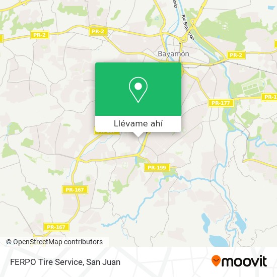 Mapa de FERPO Tire Service