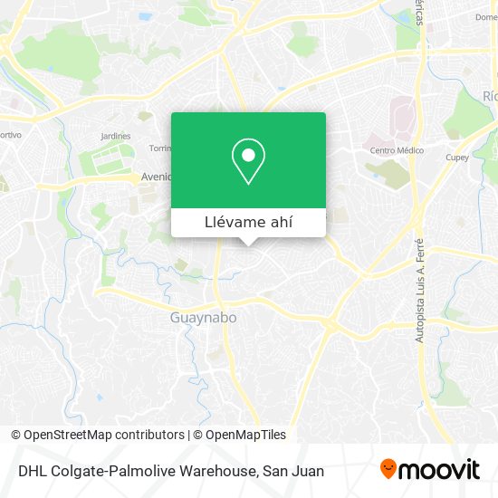 Mapa de DHL Colgate-Palmolive  Warehouse