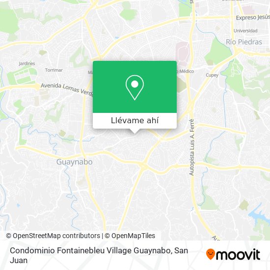 Mapa de Condominio Fontainebleu Village Guaynabo