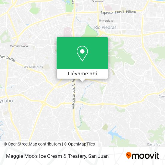Mapa de Maggie Moo's Ice Cream & Treatery
