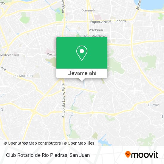 Mapa de Club Rotario de Rio Piedras