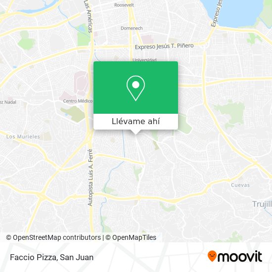 Mapa de Faccio Pizza