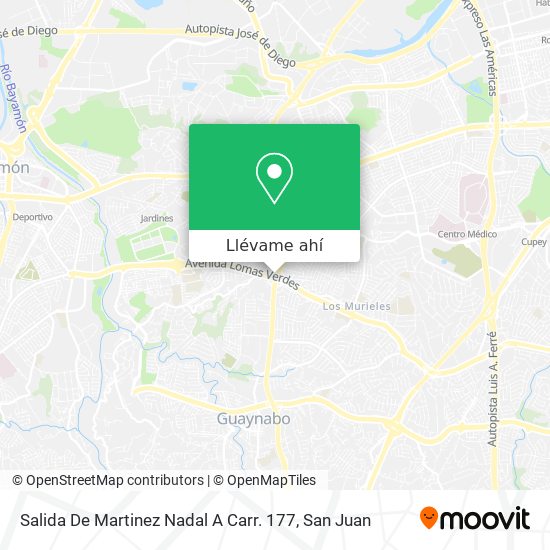 Mapa de Salida De Martinez Nadal A Carr. 177