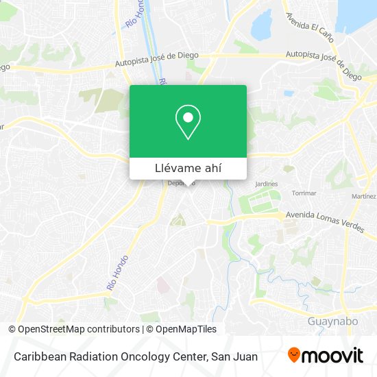 Mapa de Caribbean Radiation Oncology Center