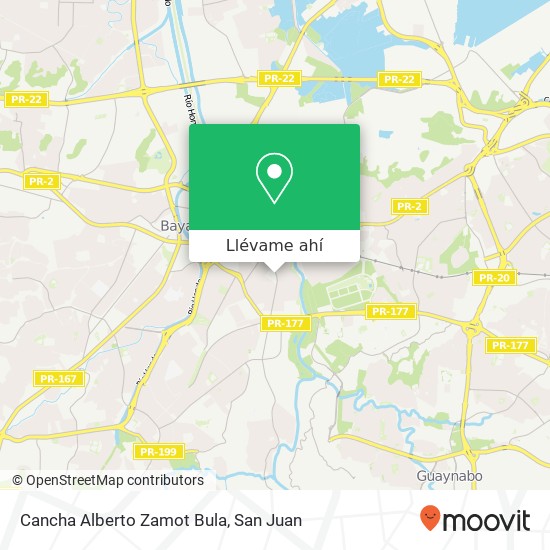 Mapa de Cancha Alberto Zamot Bula