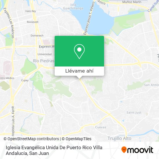 Mapa de Iglesia Evangélica Unida De Puerto Rico Villa Andalucía
