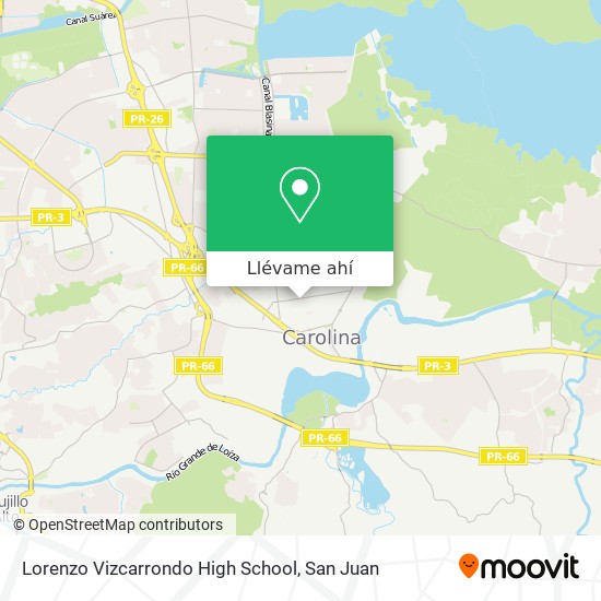 Mapa de Lorenzo Vizcarrondo High School
