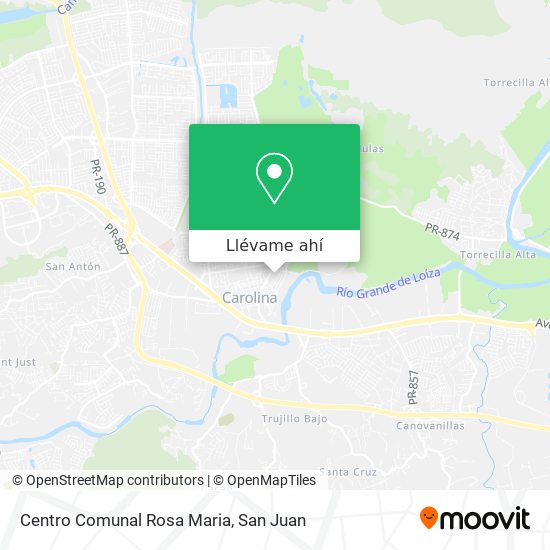 Mapa de Centro Comunal Rosa Maria