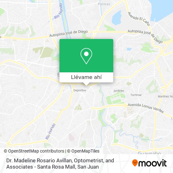 Mapa de Dr. Madeline Rosario Avillan, Optometrist, and Associates - Santa Rosa Mall