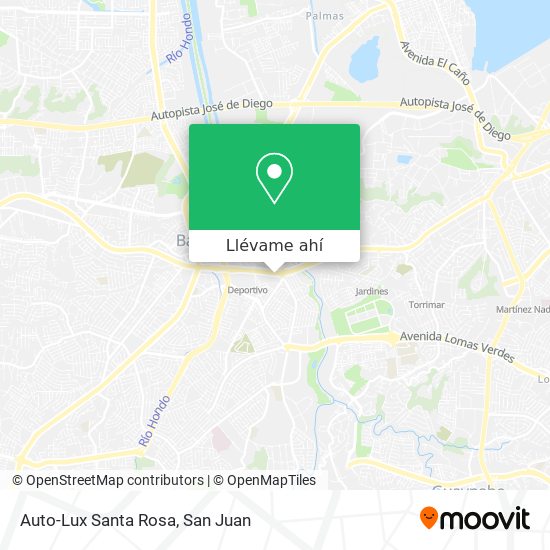 Mapa de Auto-Lux Santa Rosa