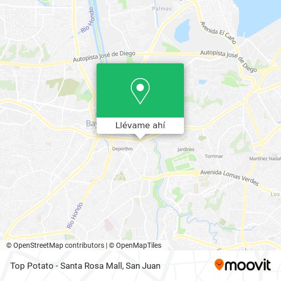 Mapa de Top Potato - Santa Rosa Mall