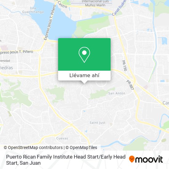 Mapa de Puerto Rican Family Institute Head Start / Early Head Start