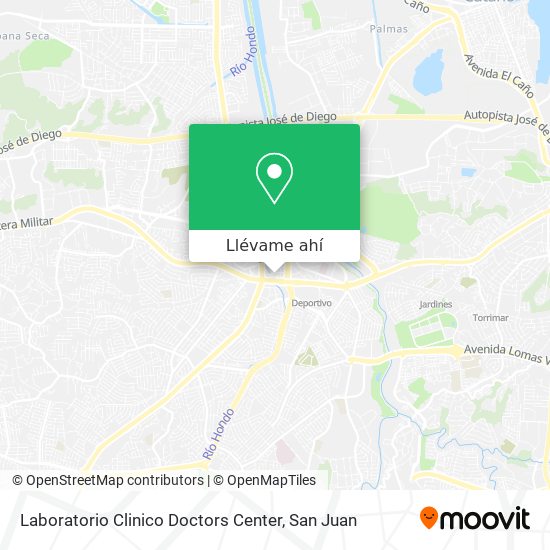 Mapa de Laboratorio Clinico Doctors Center
