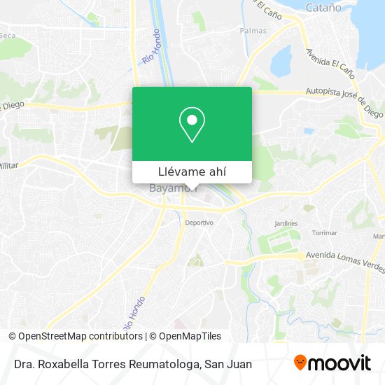 Mapa de Dra. Roxabella Torres Reumatologa