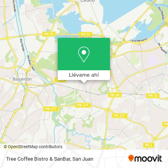 Mapa de Tree Coffee Bistro & SanBar
