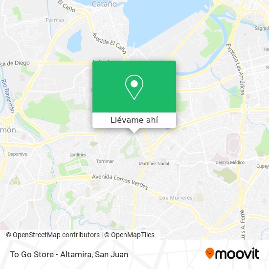 Mapa de To Go Store - Altamira