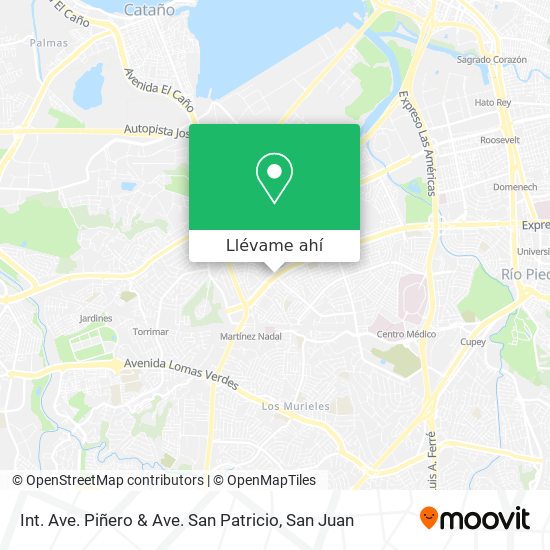 Mapa de Int. Ave. Piñero & Ave. San Patricio