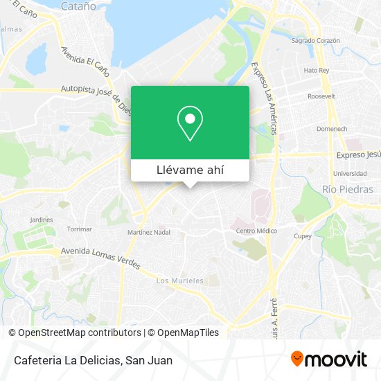 Mapa de Cafeteria La Delicias
