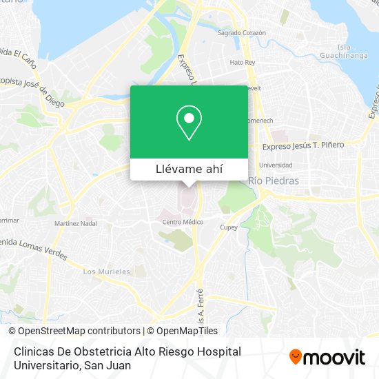 Mapa de Clinicas De Obstetricia Alto Riesgo Hospital Universitario