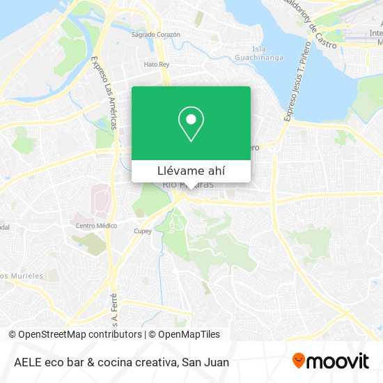 Mapa de AELE eco bar & cocina creativa