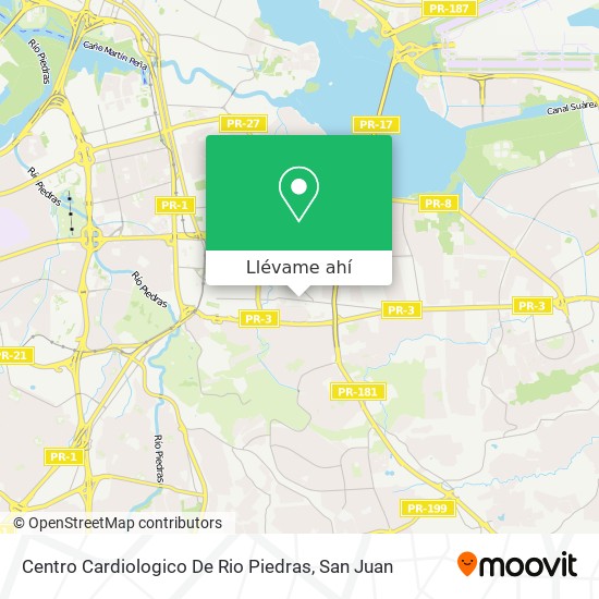 Mapa de Centro Cardiologico De Rio Piedras
