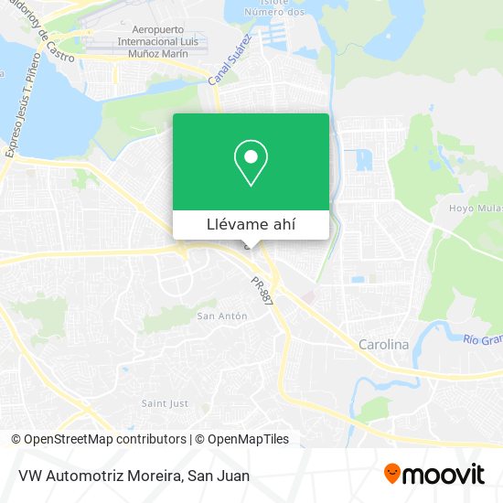 Mapa de VW Automotriz Moreira