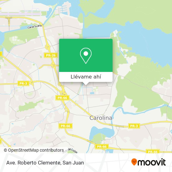 Mapa de Ave. Roberto Clemente