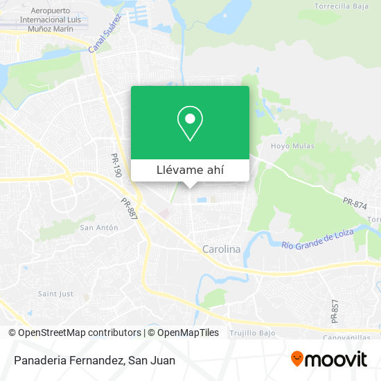 Mapa de Panaderia Fernandez