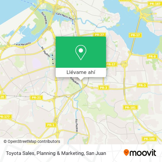 Mapa de Toyota Sales, Planning & Marketing
