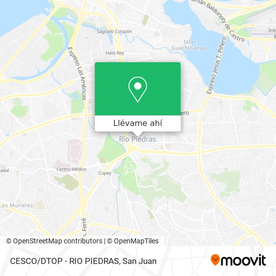 Mapa de CESCO/DTOP - RIO PIEDRAS