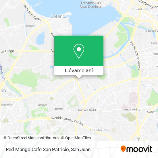 Mapa de Red Mango Café San Patricio