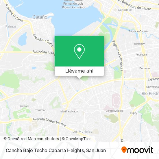 Mapa de Cancha Bajo Techo Caparra Heights