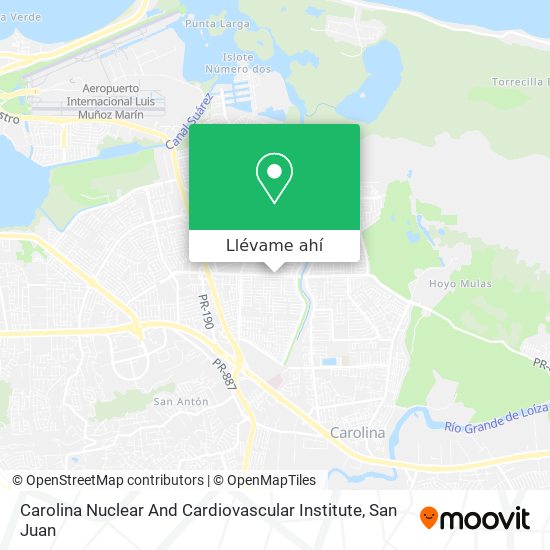 Mapa de Carolina Nuclear And Cardiovascular Institute