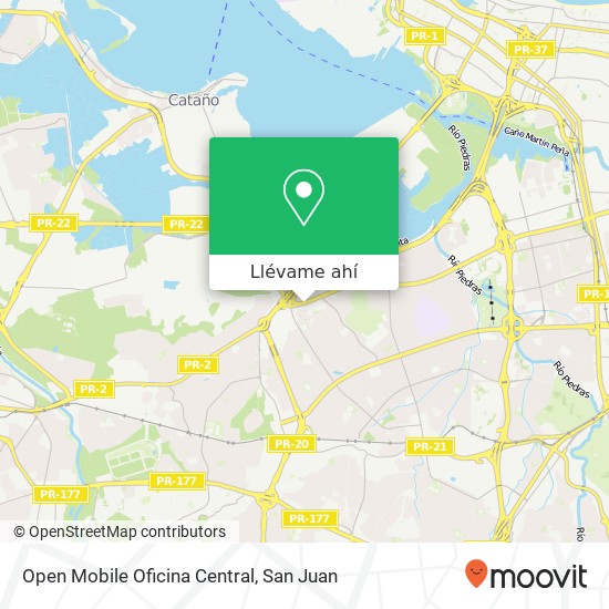 Mapa de Open Mobile Oficina Central