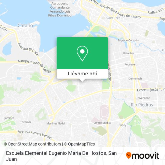 Mapa de Escuela Elemental Eugenio Maria De Hostos
