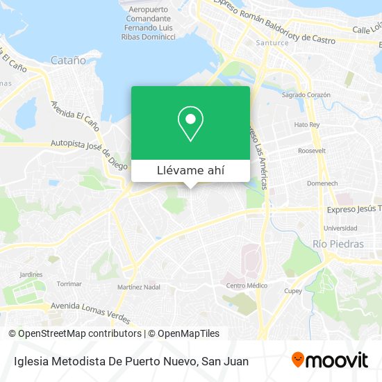 Mapa de Iglesia Metodista De Puerto Nuevo