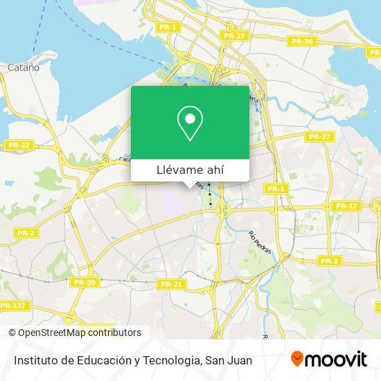 Mapa de Instituto de Educación y Tecnologia