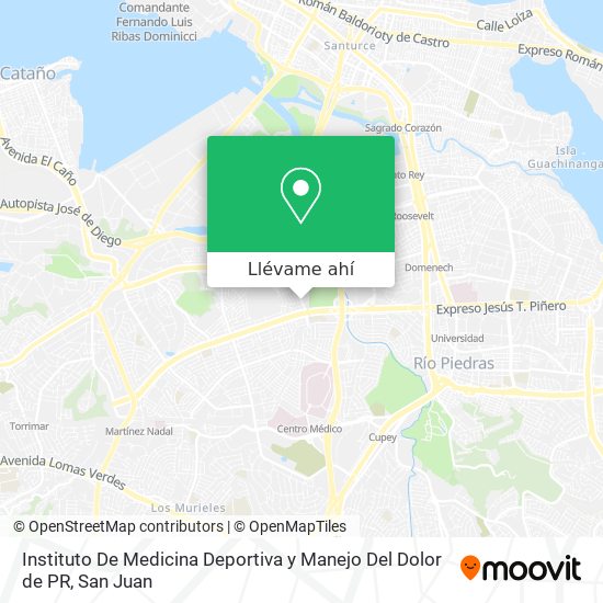 Mapa de Instituto De Medicina Deportiva y Manejo Del Dolor de PR