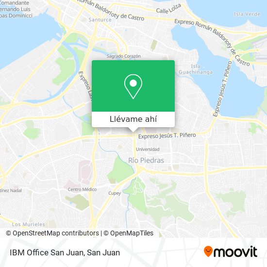 Mapa de IBM Office San Juan