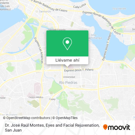 Mapa de Dr. José Raúl Montes, Eyes and Facial Rejuvenation